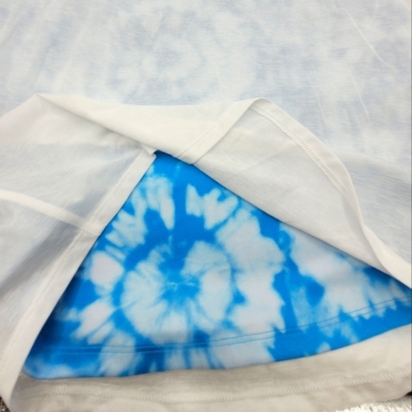 Athleta Girl Perfect Pair Tank In  Free Spirit Santorini Blue Size XL/14 - Picture 4 of 13